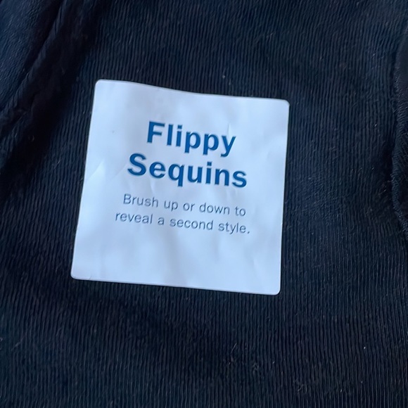 Old Navy Girls Black Flippy Sequin Shirt M (8) - Picture 6 of 13